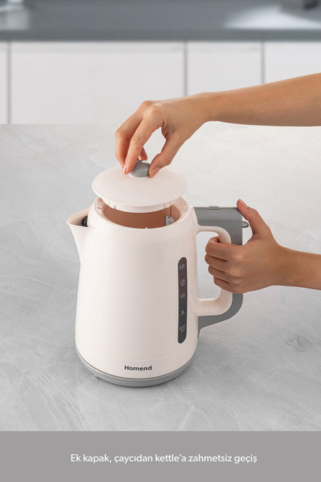 HOMEND Royaltea 1756H Plastic Tea Maker White - MALLTURK