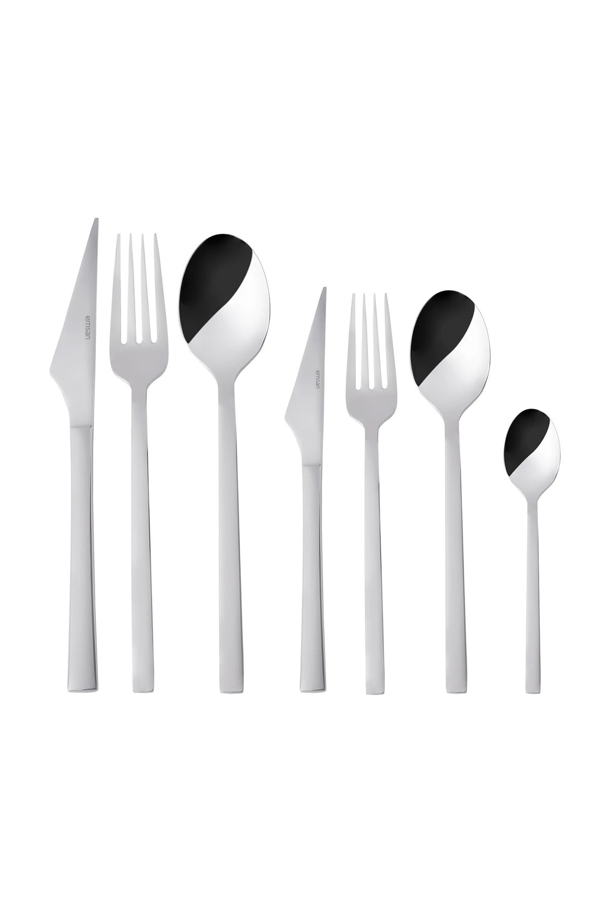 Emsan sedir elegance 84 Piece 12 Place Setting Flatware Set Boxed - MALLTURK