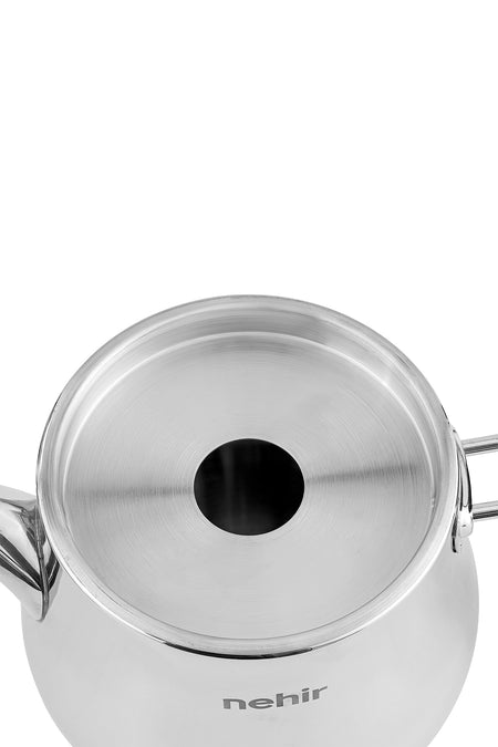 Nehir Luna Maxi Large Size Stainless Steel 1.10-2.25 Liter Teapot Set - MALLTURK