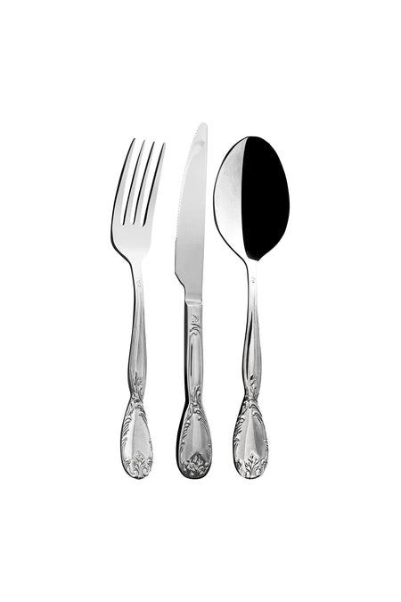 Aryildiz emirgan 84 Piece 12 Place Setting Flatware Set - MALLTURK