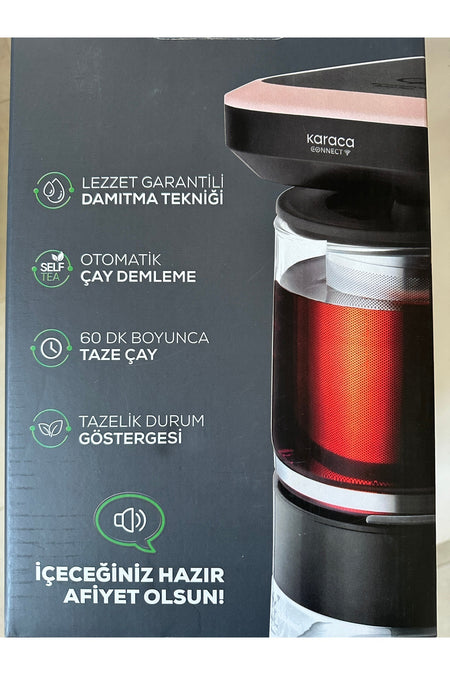 Karaca 4-in-1 Wifi Remote Controlled Talking Pro Glass Tea Maker, Filter Coffee Maker, Baby Bottle Water Maker - MALLTURK
