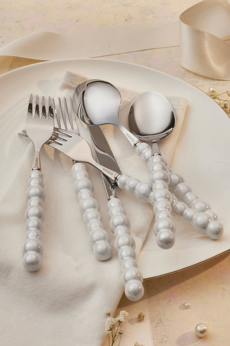 Karaca marin pearl 24 Piece 6 Place Setting Flatware Set - MALLTURK