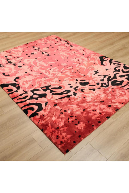Halicizade Abstract Pattern Handwoven Carpet - MALLTURK