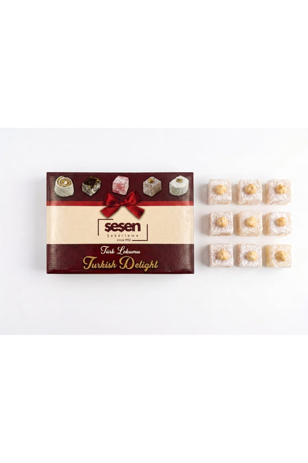 Sesen sekerleme Hazelnut Pressed Turkish Delight 1000g - MALLTURK