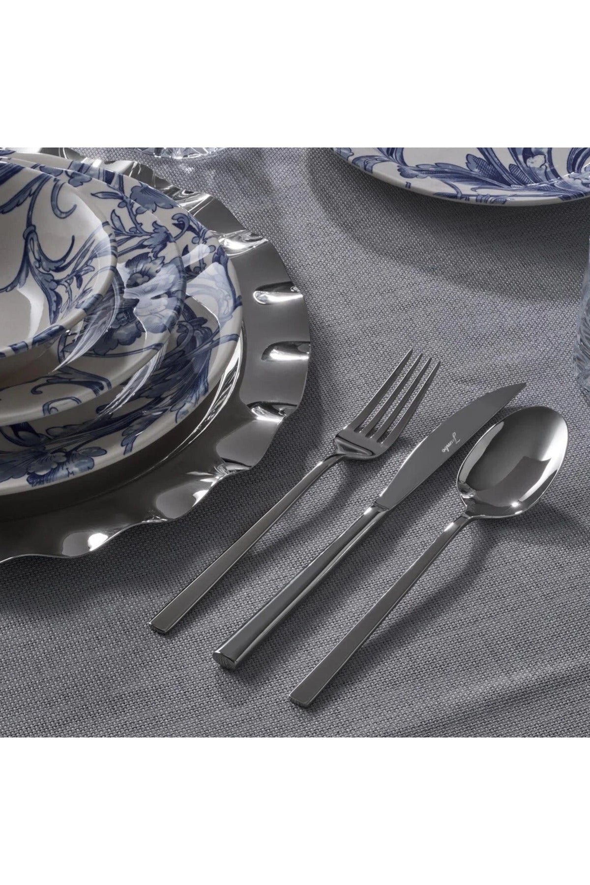 Jumbo 2403 60 Piece 12 Place Setting Flatware Set - MALLTURK