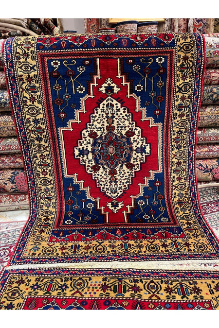 RD RAMAZAN DAG Hand Rug Art Hand-Woven Taspinar Rug Yune Wool Weave Olup Natural Dye Two Pieces Available 186x1.27 - MALLTURK