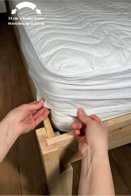 VESSINOHOME Waterproof Microfiber Quilted Fitted Mattress Pad - MALLTURK