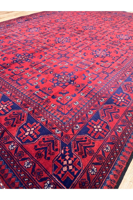 Turkmen Rug Hand-Woven Bilicik Afghan Rug Oriental Modern and Historic Rug - Washable -Non-Slip