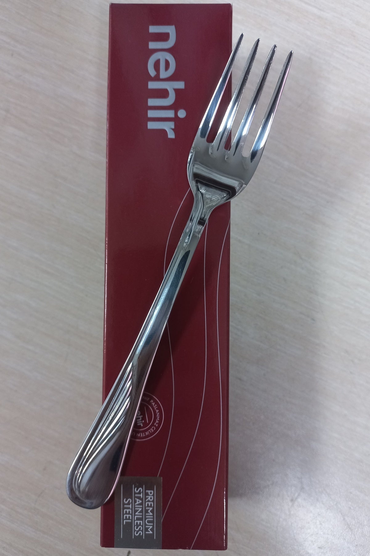 Nehir kuskanadi Plain 12 Piece tatli kahvalti Fork - MALLTURK