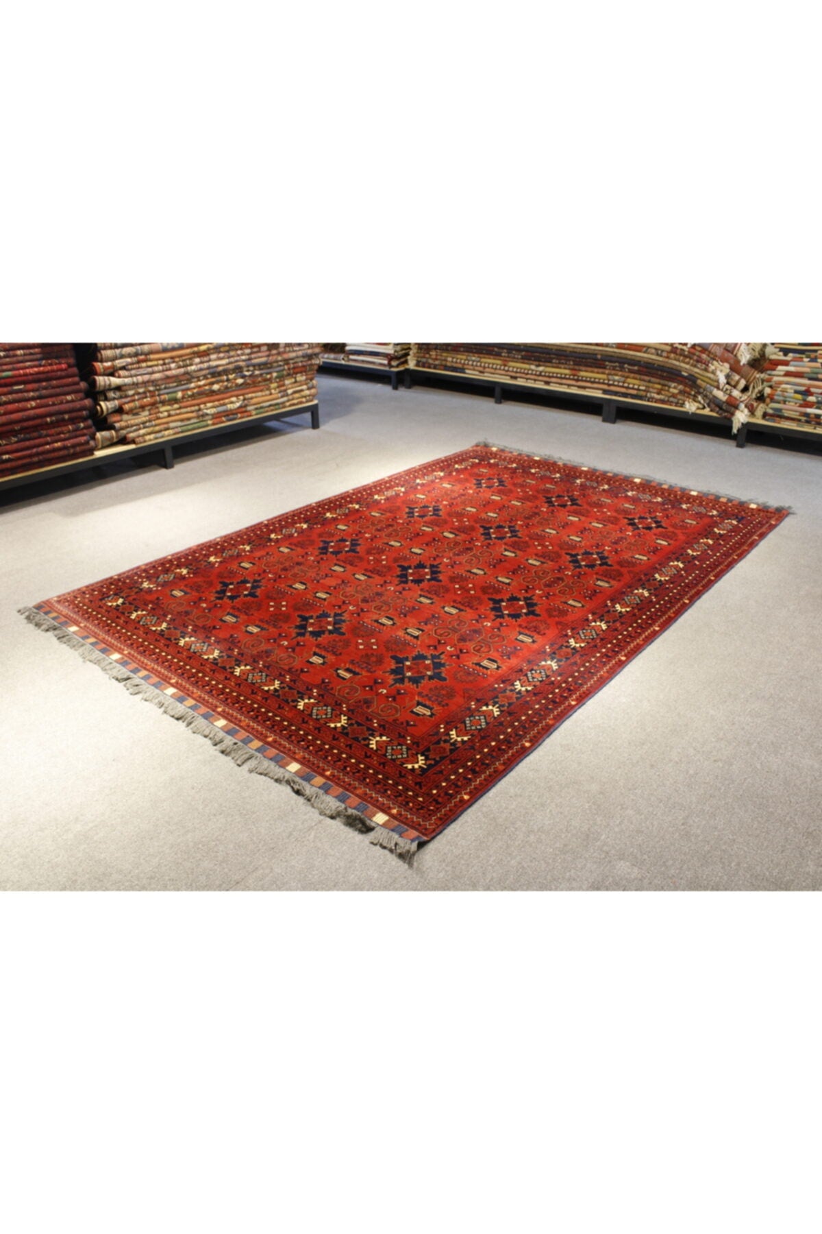 Orient Bazaar Hand-Woven Vintage Afghan Rug