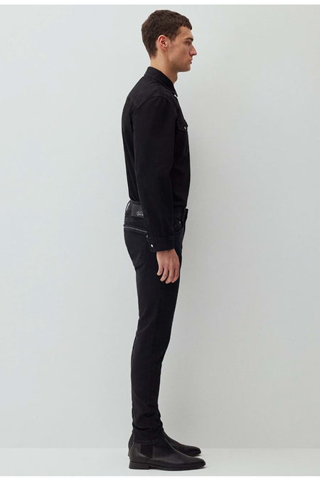 Mavi M0042487866 James Lux Black Anthracite Smoke Jean Pants Men's Denim Trousers BLACK - MALLTURK