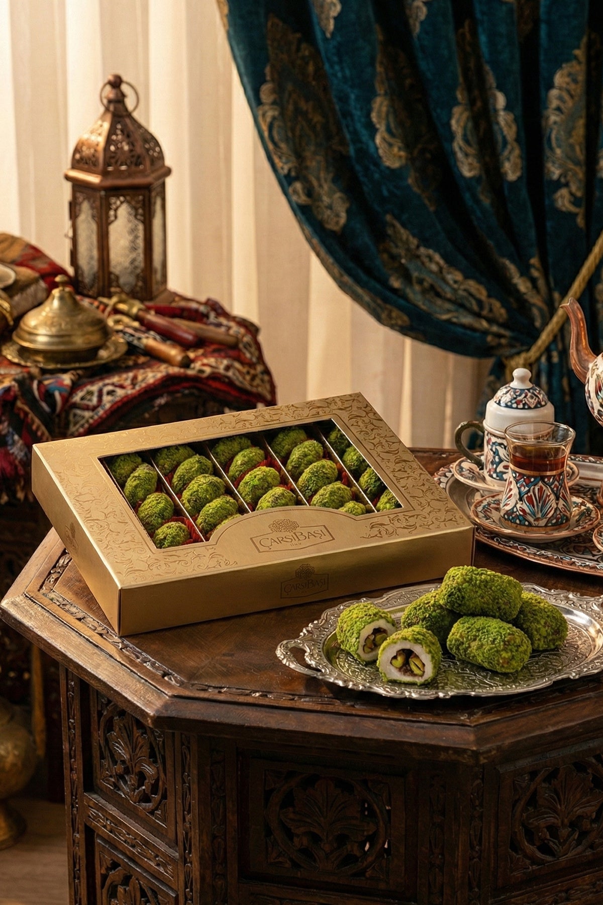 carsibasi Pistachio ruyasi Pistachio manti Turkish Delight 600 g - MALLTURK