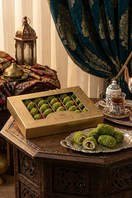 carsibasi Pistachio ruyasi Pistachio manti Turkish Delight 600 g - MALLTURK