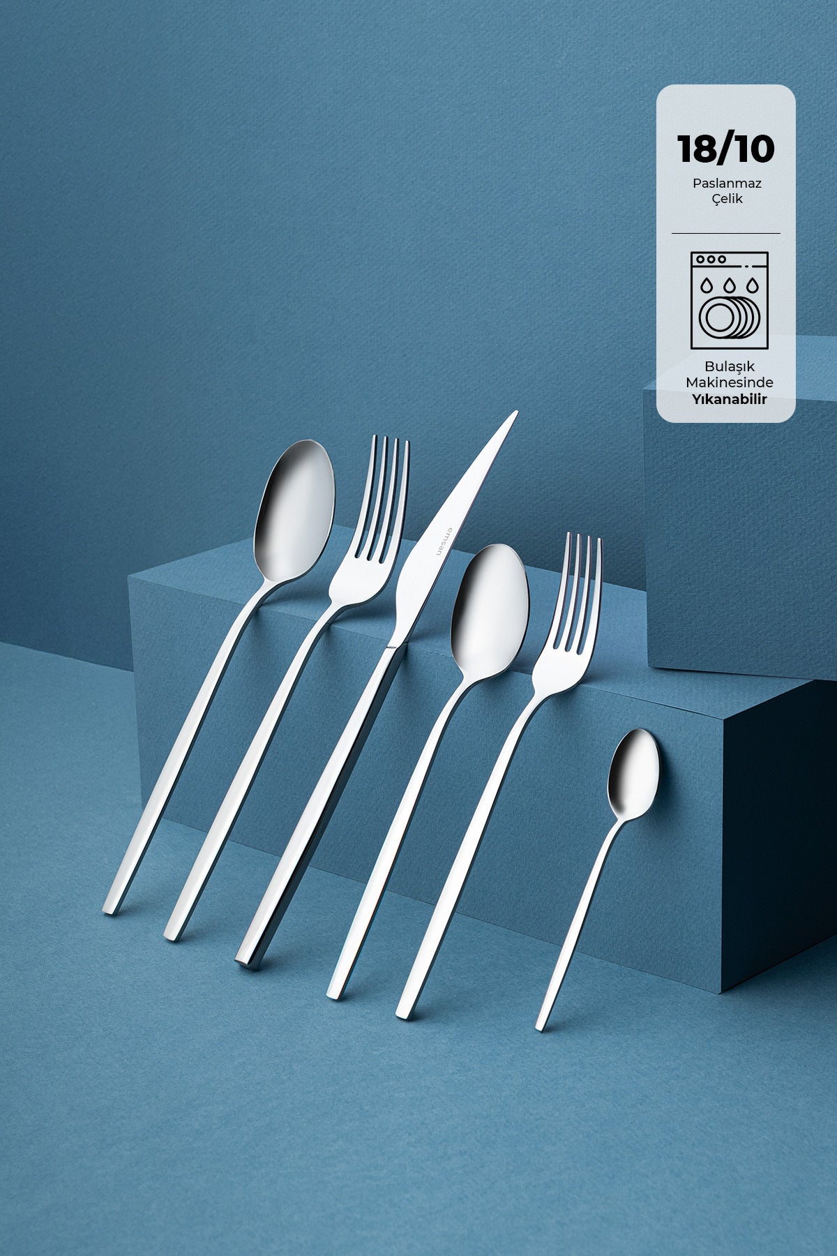 Emsan evelyn 72 Piece 12 Place Setting Flatware Set luks Boxed - MALLTURK