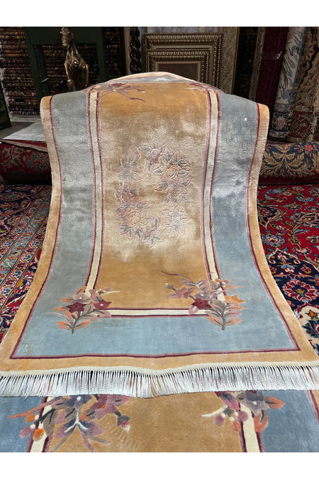 RD RAMAZAN DAG Hand Rug Art Hand-Woven Chinese Silk Rug Size 140x80