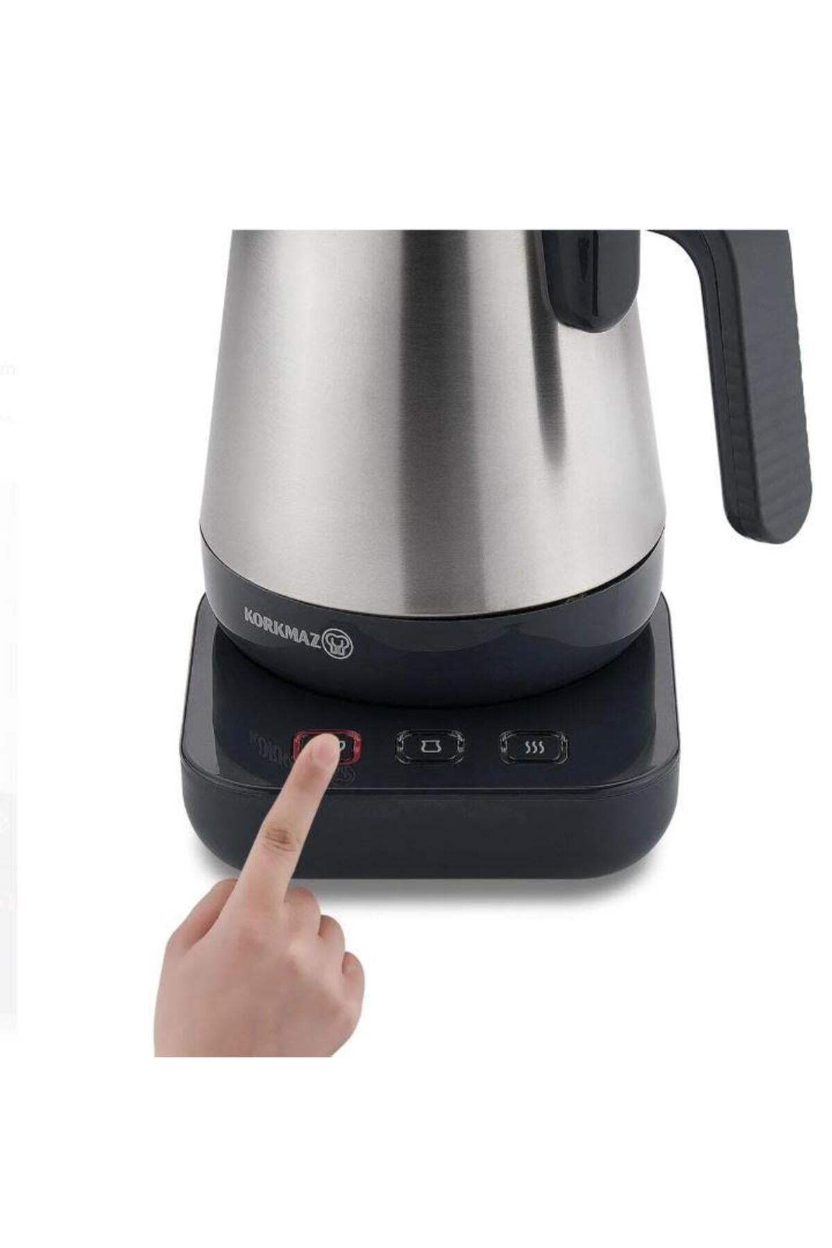 KORKMAZ Moderna Electric Kettle Black Satin 1.3 lt A850 - MALLTURK