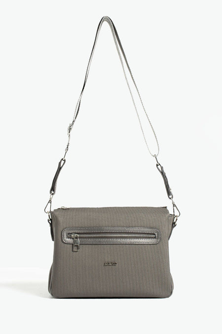 Just Polo Women's Shoulder & Messenger Bag Color Gray - MALLTURK