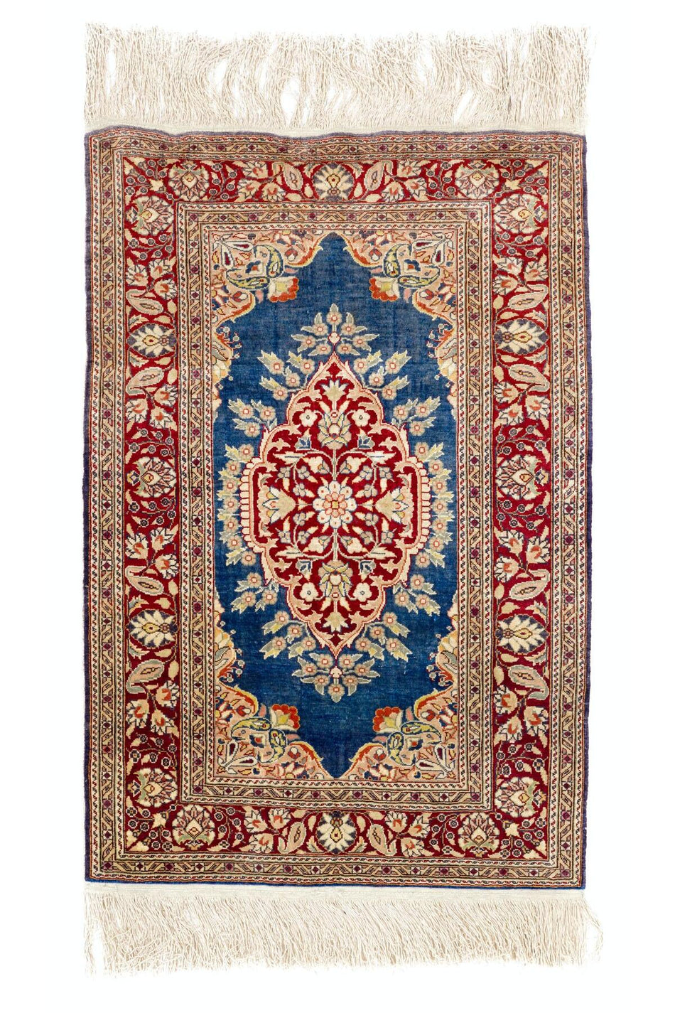 Tekin 60x90 cm %100 Silk Eski El Yapimi Kayseri Rug, Dekoratif Duvara Askisi