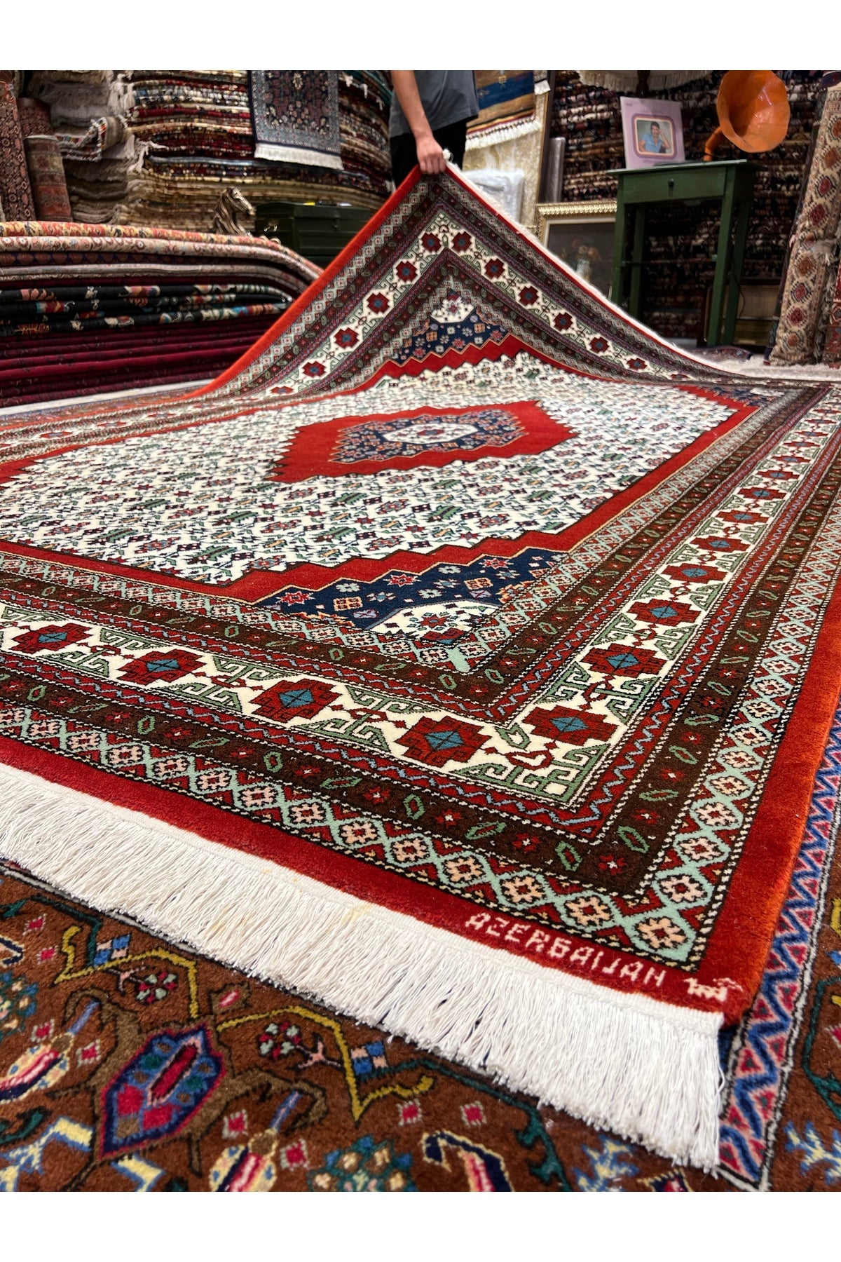 RD RAMAZAN DAG Hand Rug Art Hand-Woven Azerbaycan Derbent Rug Size 296x196.