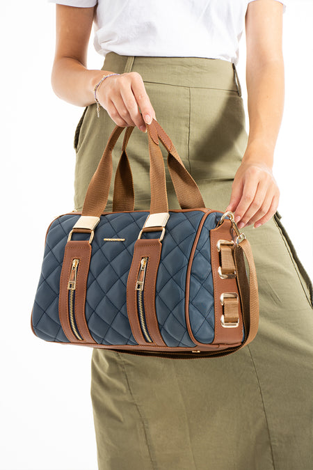 Just Polo Women's Hand and Shoulder Bag New Season 4107 Navy Blue - MALLTURK