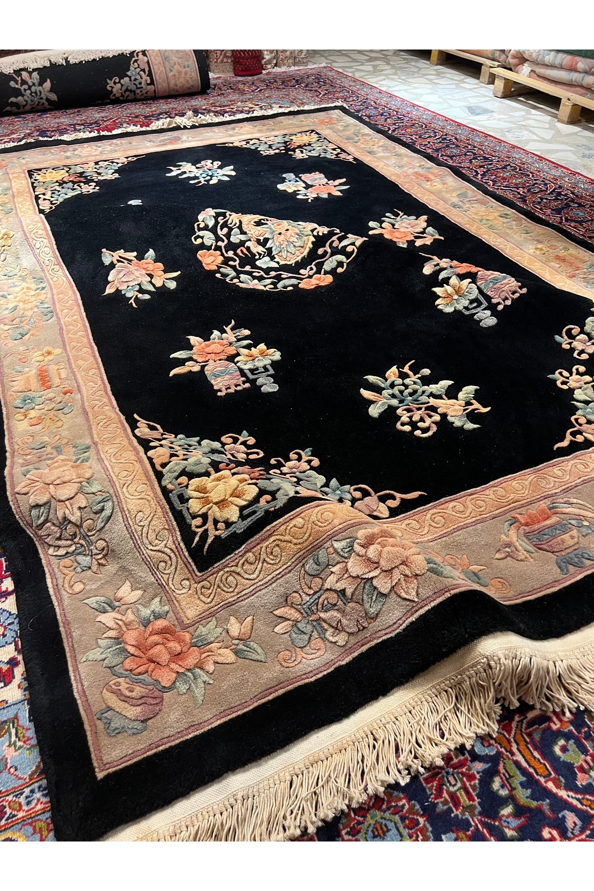 RD RAMAZAN DAG Hand Rug Art Hand-Woven Embossed Chinese Rug 275x183 - MALLTURK