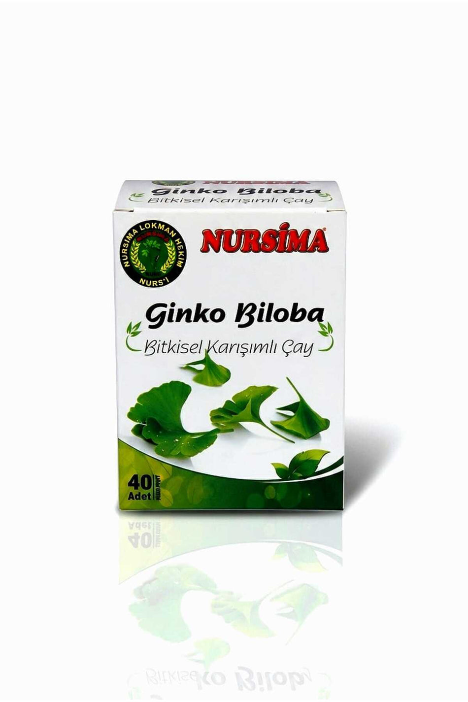 Nursima Ginkgo Biloba Herbal Tea, 40 Filter Bags