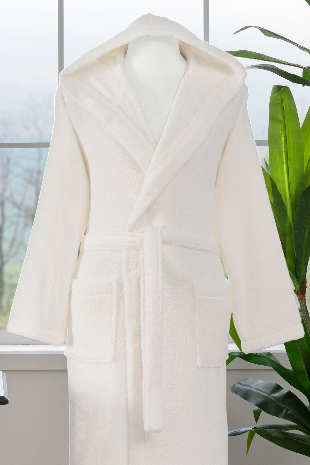 Ozdilek Woven Hooded Bathrobe - MALLTURK