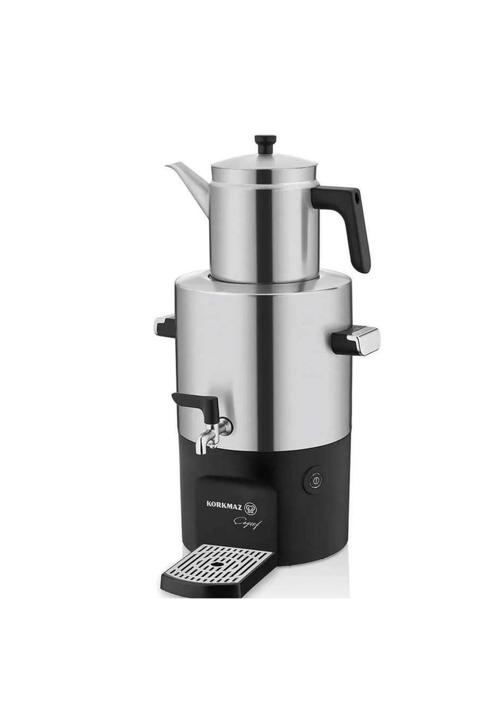 KORKMAZ A841 Tea Maker Samovar Stainless Steel/Satin - MALLTURK