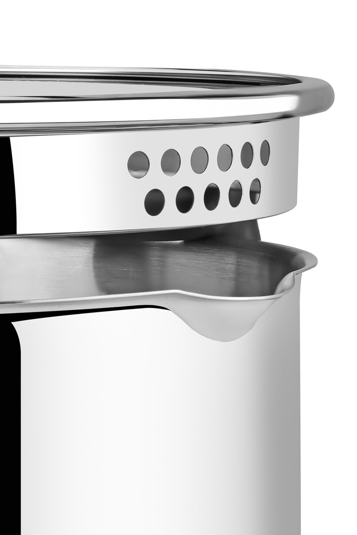Nehir Roma Suzgec with Lid Fonksiyonel Stock Pot