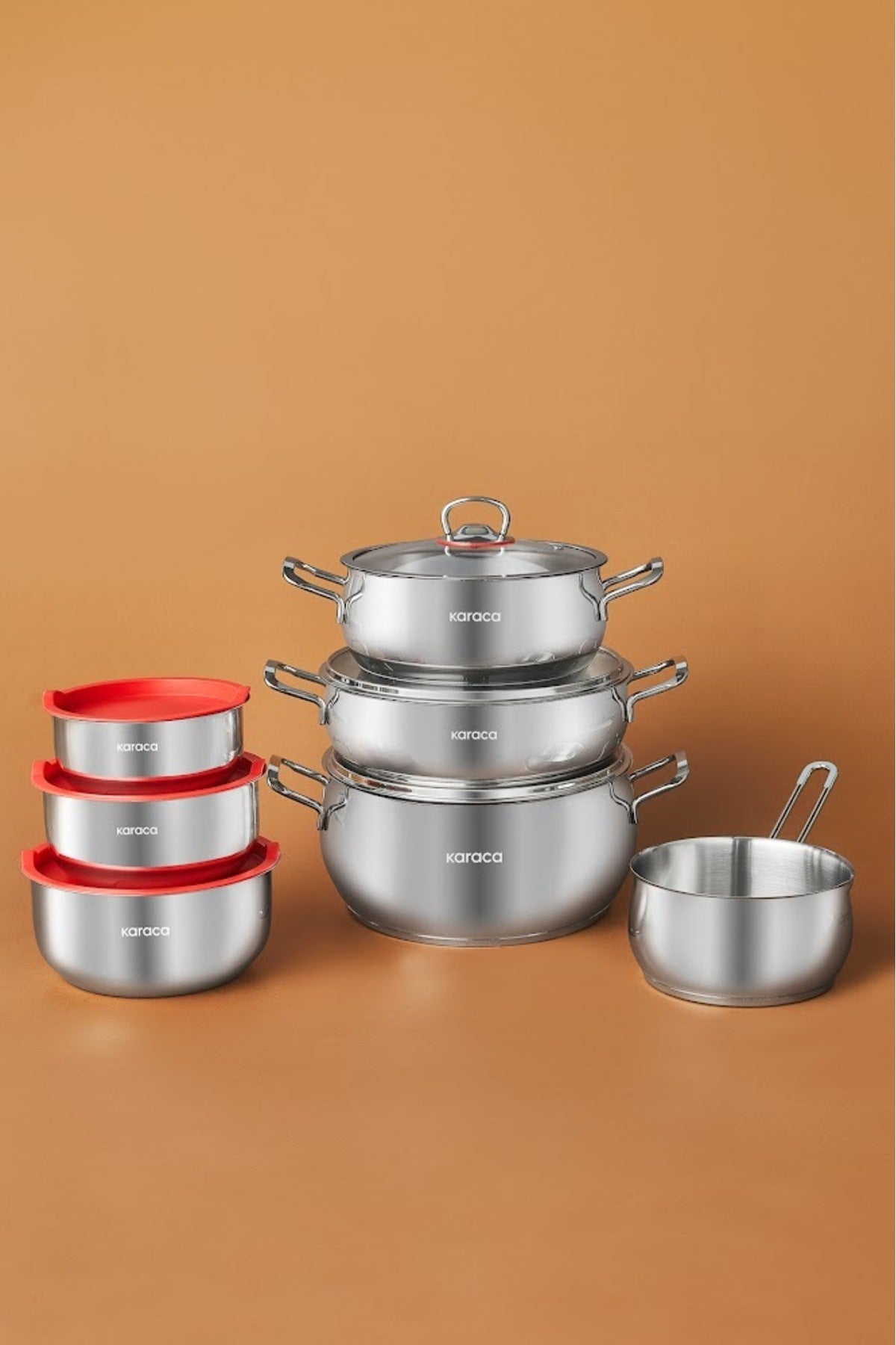 Karaca Pisir Sakla V2 13 Piece Induction Compatible Cookware Set - MALLTURK