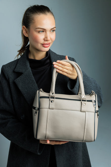 Fubileather Genuine Leather Soft-Texture Hand and Shoulder Bag