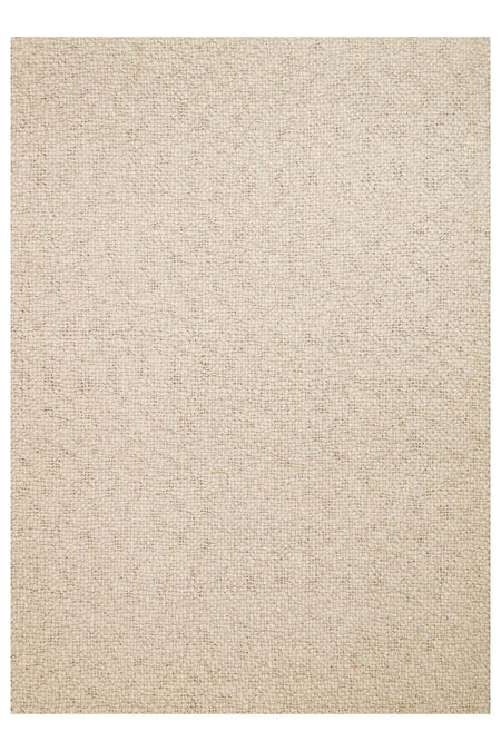 Vog Rug Loopy Hand-Woven Pure Wool and Cotton Rug Scandinavian Style Soft Textured Beige/Gray/Cream Color VogCHK