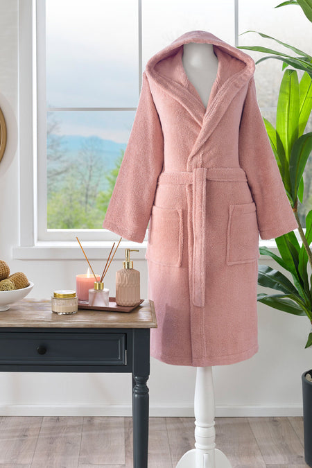 Ozdilek Woven Hooded Bathrobe - MALLTURK