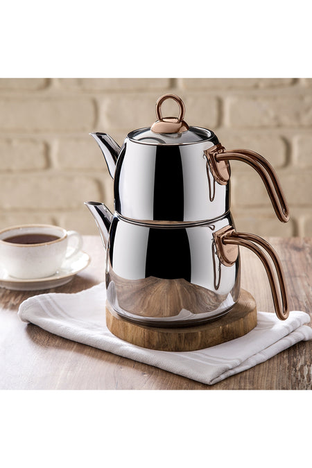 Emsan Teatanyum Midi induction Base Teapot Set - MALLTURK