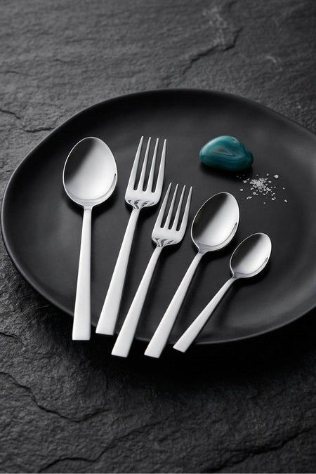 Tac felina viento 60 Piece 12 Place Setting Fork Spoon Set 18 10 Stainless Steel 304 kalite - MALLTURK