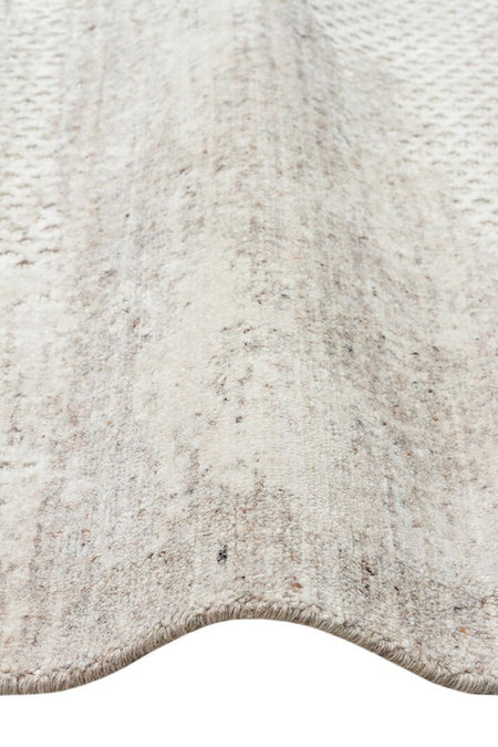 Vog Rug Arken Beige Hand-Woven Wool Viscose Cotton Rug Modern Scandinavian 3D Effect Luxury Living Room Rug - MALLTURK