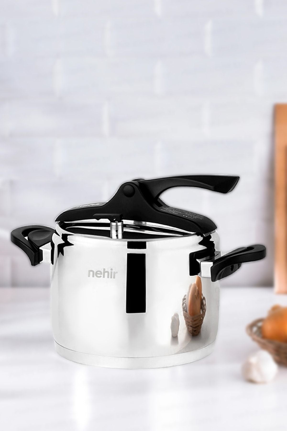 Nehir Silver Trend 4 Liter Classic Pressure Cooker Black - MALLTURK