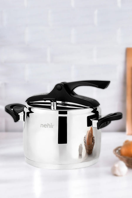 Nehir Silver Trend 4 Liter Classic Pressure Cooker Black - MALLTURK