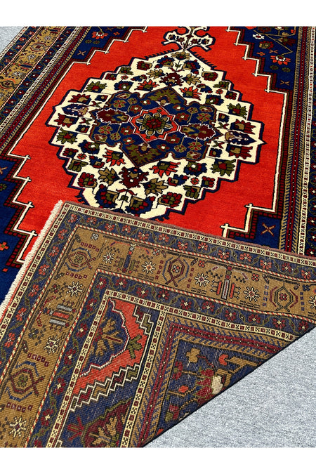 BURAK Rug Hand-Woven Buyuk Taspinar Rug 182x330 Navy Kiremit 6 m2 Natural Dye Rug