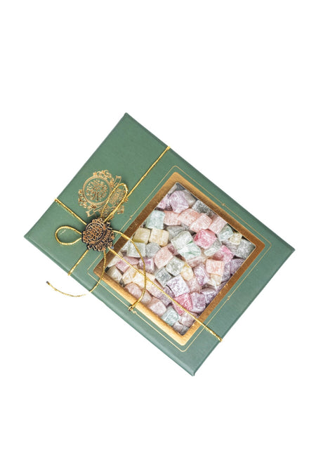 Pasa dairesi Assorted Fruit Flavored Mini Turkish Delight Gift Box kutulu 300 g - MALLTURK