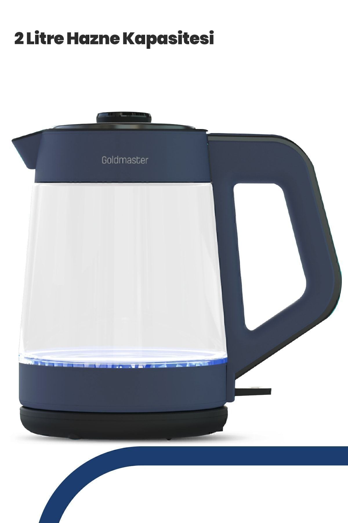 GoldMaster German Schott Glass Teapot and Wide Body Tea Maker and LED Lighted Water Kettle - MALLTURK