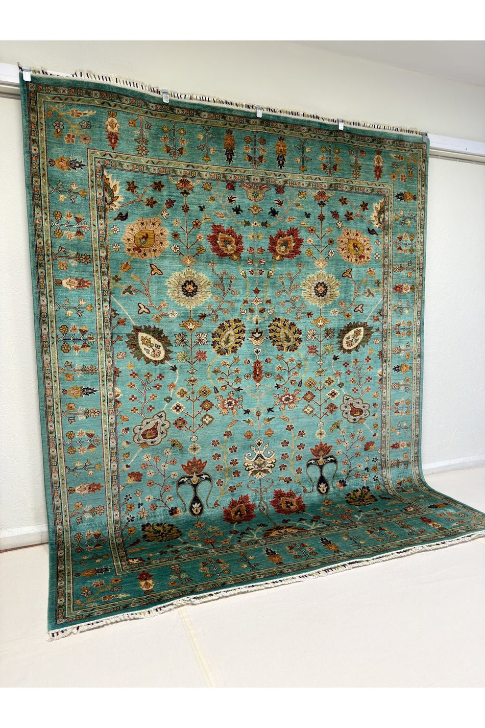 Afghan Handwoven Sultan Model Carpet, Multicolored 100% Wool, Natural Dyes, Handcrafted Work Modern Wool - MALLTURK