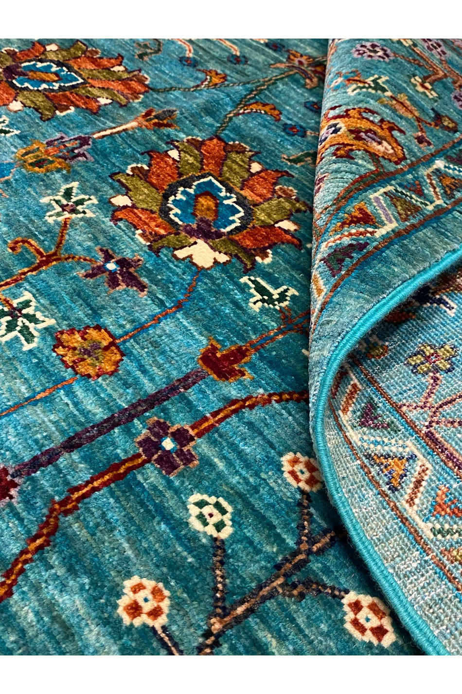 fethiyehalikilim Hand-Woven Afghan Sultani Rug %100 Wool %100 Hand-Woven Natural Decorative Rug Handcrafted Original Design