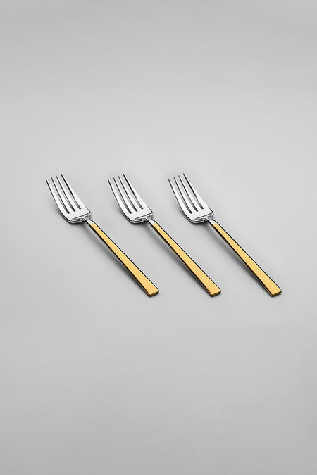 Nehir dalyan altin Plain 12 Place Setting 72 Piece Flatware Set - MALLTURK