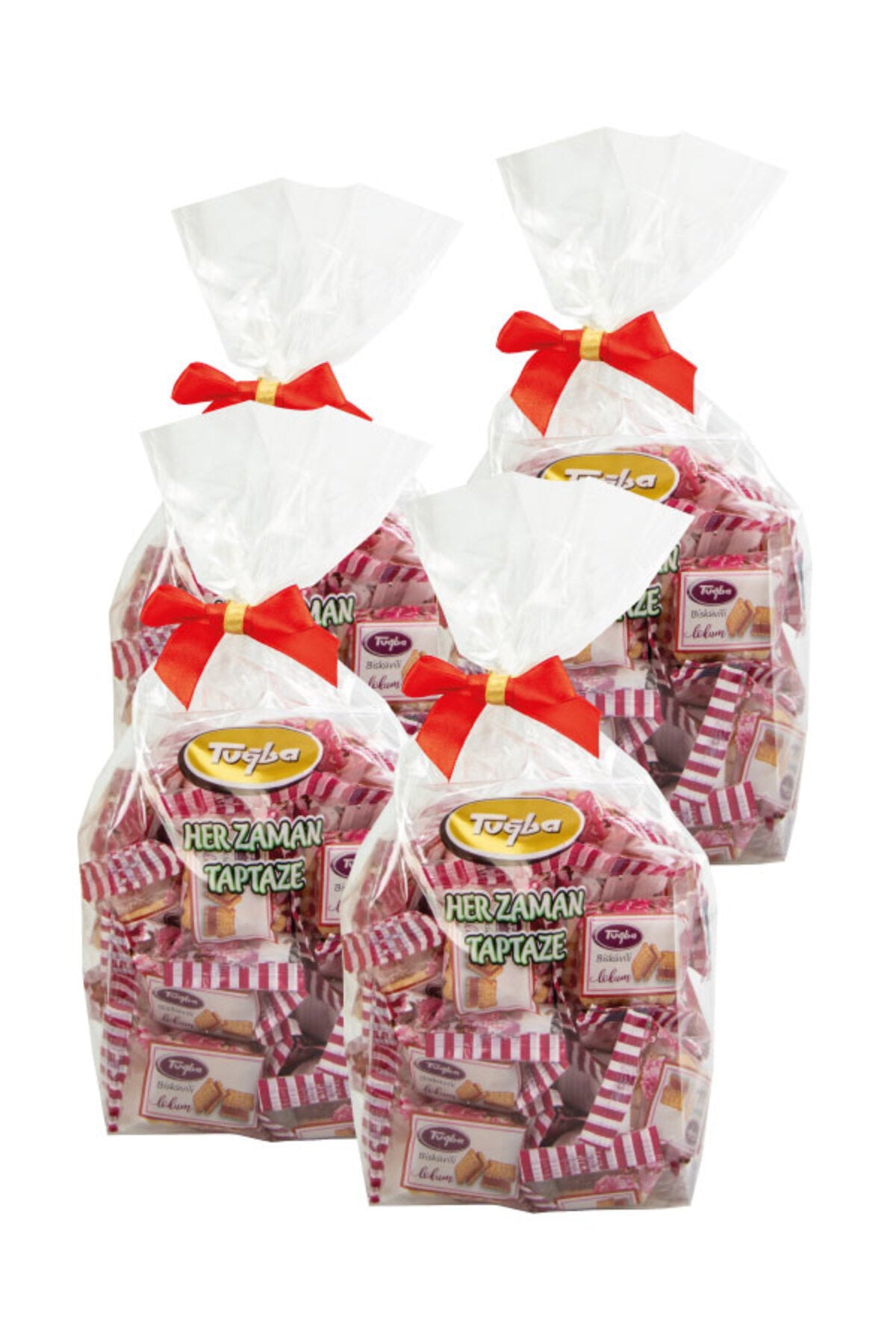 Tugba Kuruyemis Mini with Biscuit Turkish Delight 100 lu - MALLTURK