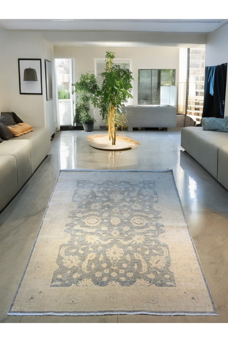 Sirvan Handwoven Afghan Usak Carpet - 270x180 - MALLTURK