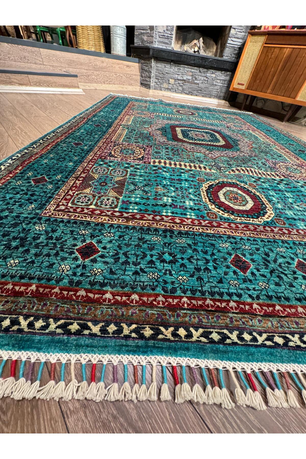 Rustikev Hand-Woven Afgan Memluk Rug 175 x 242 - MALLTURK