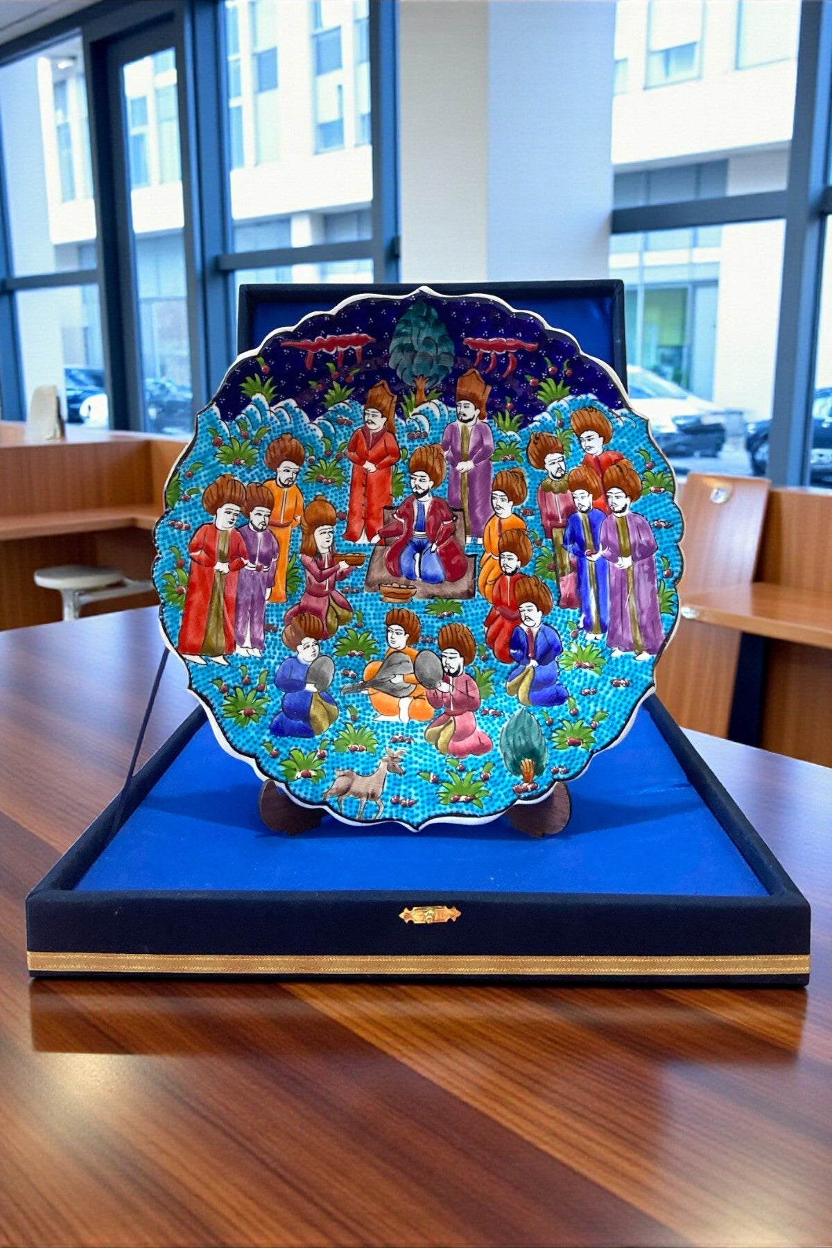 YOOS Velvet Gift Box 30Cm Handmade Miniature Art Tile Plate - MALLTURK