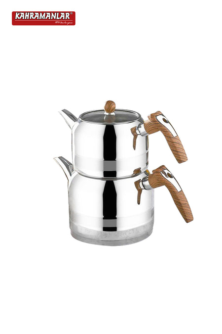 Kahramanlar 1050-a Rain Wooden Teapot, Medium Size - MALLTURK
