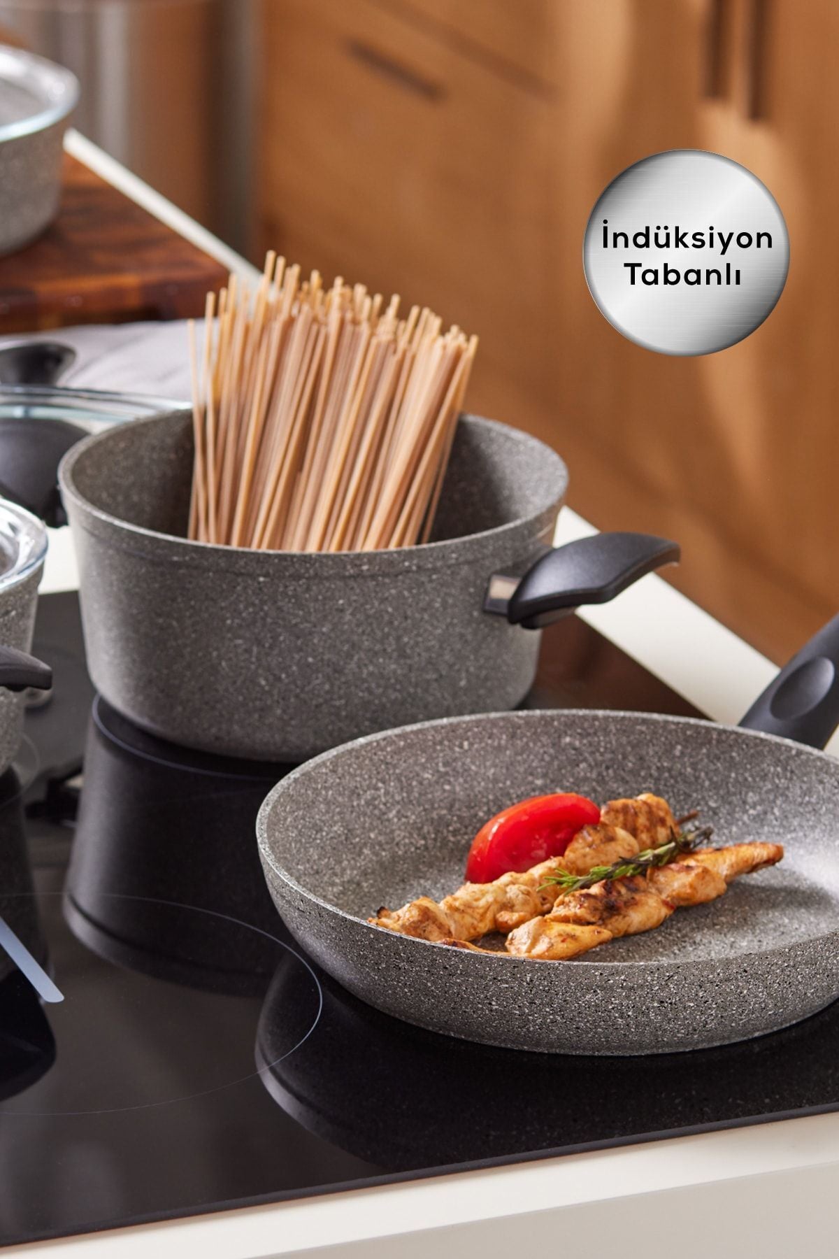 Karaca Biogranit Grey New 7 Piece Cookware Set